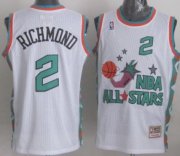 Wholesale Cheap NBA 1996 All-Star #2 Mitch Richmond White Swingman Throwback Jersey