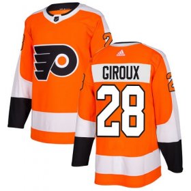 Wholesale Cheap Adidas Flyers #28 Claude Giroux Orange Home Authentic Stitched Youth NHL Jersey
