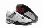 Wholesale Cheap Womens Air Jordan 4 Shoes Light gray/White