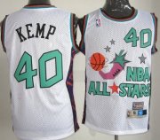 Wholesale Cheap NBA 1996 All-Star #40 Shawn Kemp White Swingman Throwback Jersey