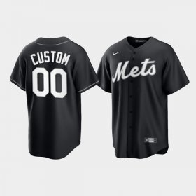 Wholesale Cheap Men\'s New York Mets ACTIVE PLAYER Custom Black Cool Base Stitched Baseball Jersey