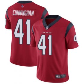 Wholesale Cheap Nike Texans #41 Zach Cunningham Red Alternate Men\'s Stitched NFL Vapor Untouchable Limited Jersey
