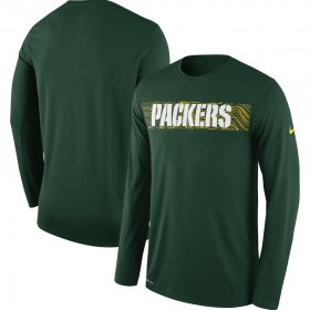 Wholesale Cheap Green Bay Packers Nike Sideline Seismic Legend Long Sleeve T-Shirt Green