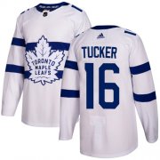 Wholesale Cheap Adidas Maple Leafs #16 Darcy Tucker White Authentic 2018 Stadium Series Stitched NHL Jersey