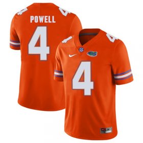 Wholesale Cheap Florida Gators Orange #4 Brandon Powell Football Player Performance Jersey