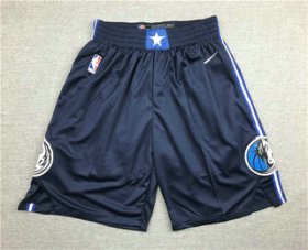 Wholesale Cheap Men\'s Dallas Mavericks NEW Navy Blue 2020 NBA Swingman Stitched NBA Shorts