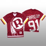 Wholesale Cheap NFL Washington Redskins #91 Ryan Kerrigan Red Men's Mitchell & Nell Big Face Fashion Limited NFL Jersey