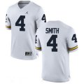 Wholesale Cheap Men's Michigan Wolverines #4 De'Veon Smith White Stitched College Football Brand Jordan NCAA Jersey
