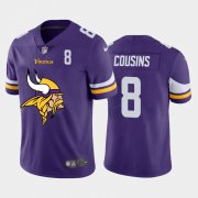 Wholesale Cheap Minnesota Vikings #8 Kirk Cousins Purple Men's Nike Big Team Logo Player Vapor Limited NFL Jersey