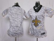 Wholesale Cheap Nike Saints Blank Zebra Women's Stitched NFL Elite Jersey