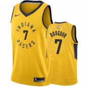 Wholesale Cheap Nike Pacers #7 Malcolm Brogdon Gold NBA Swingman Statement Edition Jersey