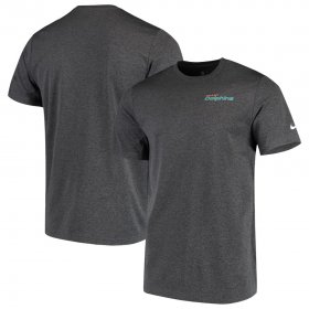 Wholesale Cheap Miami Dolphins Nike On-Field Coaches UV Performance T-Shirt Charcoal