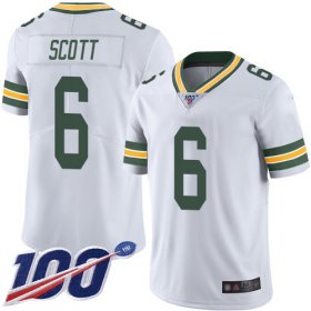 Wholesale Cheap Nike Packers #6 JK Scott White Men\'s Stitched NFL 100th Season Vapor Limited Jersey