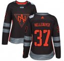 Wholesale Cheap Team North America #37 Connor Hellebuyck Black 2016 World Cup Women's Stitched NHL Jersey