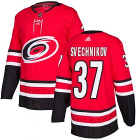Wholesale Cheap Adidas Hurricanes #37 Andrei Svechnikov Red Home Authentic Stitched Youth NHL Jersey