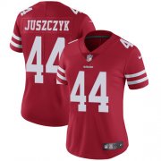 Wholesale Cheap Nike 49ers #44 Kyle Juszczyk Red Team Color Women's Stitched NFL Vapor Untouchable Limited Jersey