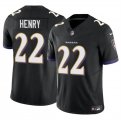 Cheap Men's Baltimore Ravens #22 Derrick Henry 2023 F.U.S.E. Black Vapor Limited Football Stitched Jersey