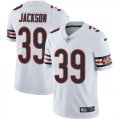 Wholesale Cheap Nike Bears #39 Eddie Jackson White Men's Stitched NFL Vapor Untouchable Limited Jersey