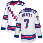 Wholesale Cheap Adidas Rangers #7 Rod Gilbert White Away Authentic Stitched NHL Jersey