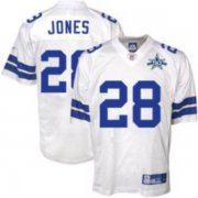 Wholesale Cheap Cowboys #28 Felix Jones White Team 50TH Anniversary Patch Stitched NFL Jersey