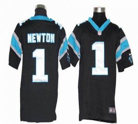 Wholesale Cheap Nike Panthers #1 Cam Newton Black Team Color Youth Stitched NFL Elite Jersey