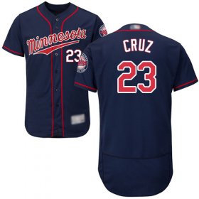 Wholesale Cheap Twins #23 Nelson Cruz Navy Blue Flexbase Authentic Collection Stitched MLB Jersey
