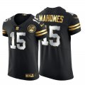 Wholesale Cheap Kansas City Chiefs #15 Patrick Mahomes Men's Nike Black Edition Vapor Untouchable Elite NFL Jersey