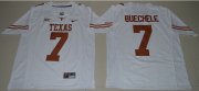 Wholesale Cheap Men's Texas Longhorns #7 Shane Buechele White Limited Stitched NCAA Jersey