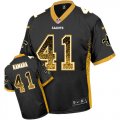 Wholesale Cheap Nike Saints #41 Alvin Kamara Black Team Color Men's Stitched NFL Elite Drift Fashion Jersey