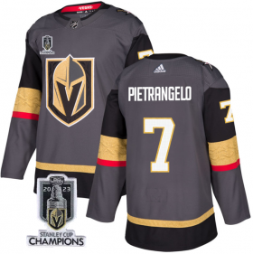 Wholesale Cheap Men\'s Vegas Golden Knights #7 Alex Pietrangelo Gray 2023 Stanley Cup Champions Stitched Jersey
