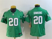 Cheap Women's Philadelphia Eagles #20 Brian Dawkins Green 2023 F.U.S.E. Football Stitched Jersey(Run Small)