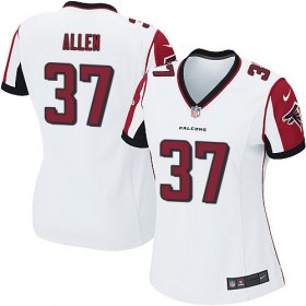 Wholesale Cheap Nike Falcons #37 Ricardo Allen White Women\'s Stitched NFL Elite Jersey