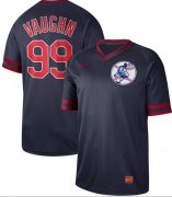 Wholesale Cheap Nike Indians #99 Ricky Vaughn Navy Authentic Cooperstown Collection Stitched MLB Jersey