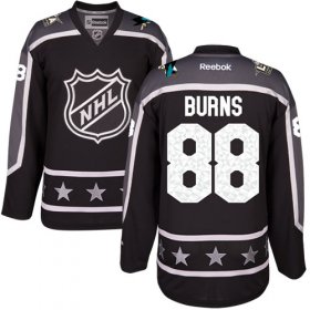 Wholesale Cheap Sharks #88 Brent Burns Black 2017 All-Star Pacific Division Women\'s Stitched NHL Jersey