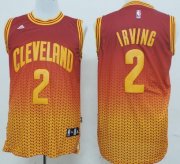 Wholesale Cheap Cleveland Cavaliers #2 Kyrie Irving Red/Yellow Resonate Fashion Jersey