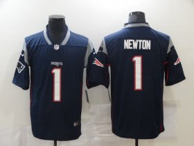 Wholesale Cheap Men\'s New England Patriots #1 Cam Newton Navy Blue 2017 Vapor Untouchable Stitched NFL Nike Limited Jersey