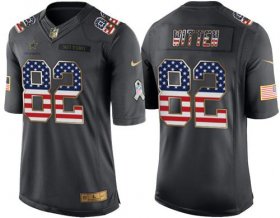 Wholesale Cheap Nike Cowboys #82 Jason Witten Black Men\'s Stitched NFL Limited USA Flag Salute To Service Jersey