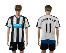 Wholesale Cheap Newcastle #11 Gouffran Home Soccer Club Jersey