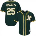 Wholesale Cheap Athletics #25 Stephen Piscotty Green Cool Base Stitched Youth MLB Jersey