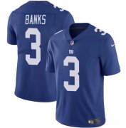 Cheap Men's New York Giants #3 Deonte Banks Blue Vapor Untouchable Limited Football Stitched Jersey
