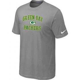 Wholesale Cheap Nike NFL Green Bay Packers Heart & Soul NFL T-Shirt Light Grey