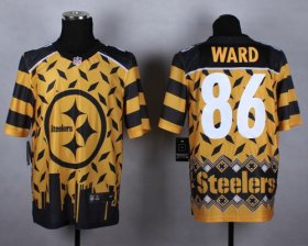 Wholesale Cheap Nike Steelers #86 Hines Ward Gold Men\'s Stitched NFL Elite Noble Fashion Jersey