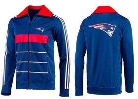 Wholesale Cheap NFL New England Patriots Team Logo Jacket Blue_3