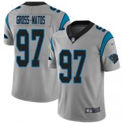 Wholesale Cheap Nike Panthers #97 Yetur Gross-Matos Silver Men's Stitched NFL Limited Inverted Legend Jersey