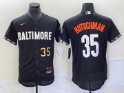 Wholesale Cheap Men's Baltimore Orioles #35 Adley Rutschman Number Black 2023 City Connect Flex Base Stitched Jersey