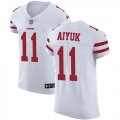 Wholesale Cheap Nike 49ers #11 Brandon Aiyuk White Men's Stitched NFL New Elite Jersey