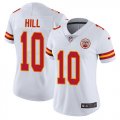 Wholesale Cheap Nike Chiefs #10 Tyreek Hill White Women's Stitched NFL Vapor Untouchable Limited Jersey