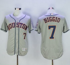 Wholesale Cheap Astros #7 Craig Biggio Grey Flexbase Authentic Collection Stitched MLB Jersey
