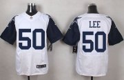 Wholesale Cheap Nike Cowboys #50 Sean Lee White Men's Stitched NFL Elite Rush Jersey