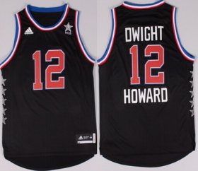 Wholesale Cheap 2015 NBA Western All-Stars #12 Dwight Howard Revolution 30 Swingman Black Jersey